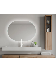 spejl med lys badeværelse 2