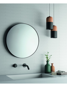 rundt spejl til badeværelset