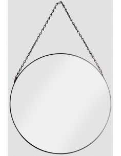 rundt spejl badeværelse