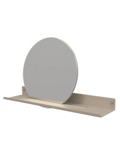 hylde med spejl badeværelse