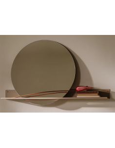 hylde med spejl badeværelse 2