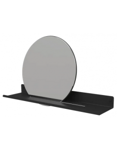 hylde med spejl badeværelse