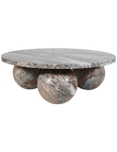 rundt sofabord marmor