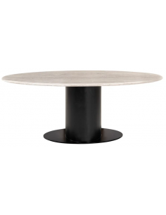 Ovalt spisebord marmor 2