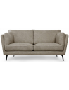 BARIA 2-personers sofa i metal og polyester B182 cm - Sort/Brun