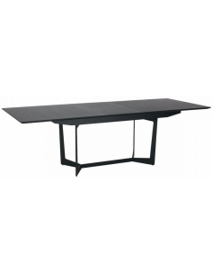 spisebord med udtræk sort