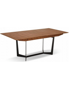 spisebord med udtræk sort valnød 2