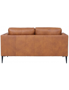 sofa til 2 personer i cognac ægte læder 2