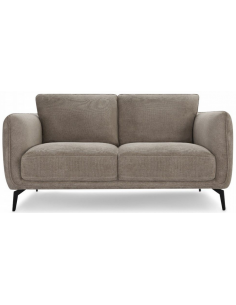 sofa til 2 personer i beige stof komfortabel