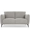 SALENA 2-personers sofa i metal og polyester B158 cm - Sort/Grå