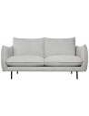 MILO 2-personers sofa i metal og polyester B183 cm - Sort/Grå