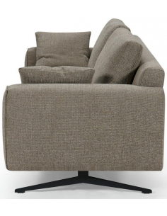 sofa til 2 personer i brun stof komfortabel 2