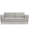 SALENA 3-personers sofa i metal og polyester B197 cm - Sort/Grå