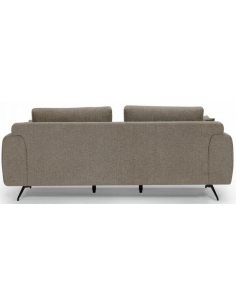 sofa til 3 personer i brun stof komfortabel 2