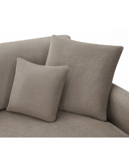 hjørnesofa med chaiselong venstrevendt stof beige