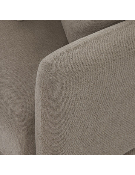 hjørnesofa med chaiselong højrevendt stof beige