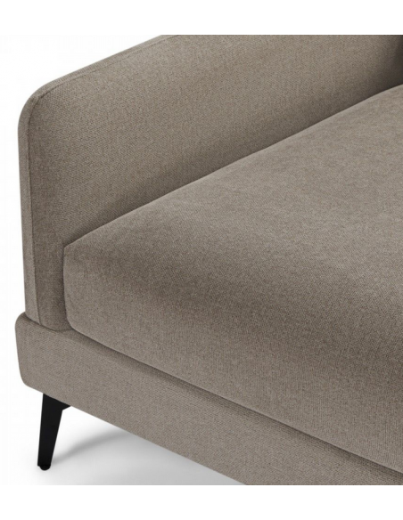 hjørnesofa med chaiselong højrevendt stof beige