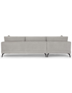 hjørnesofa med chaiselong venstrevendt stof grå 2