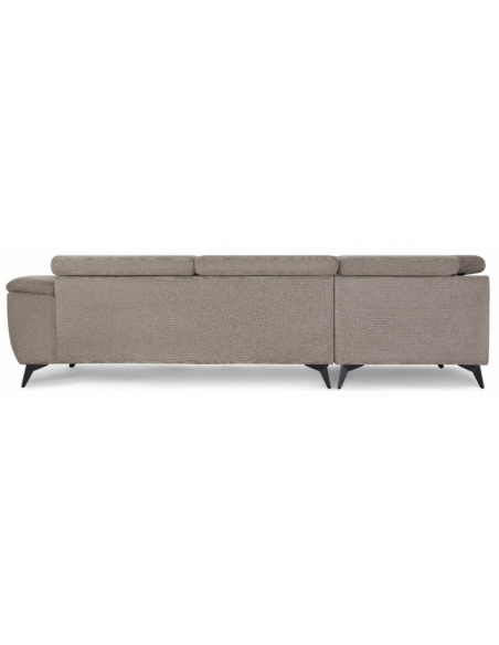 hjørnesofa med chaiselong venstrevendt stof beige