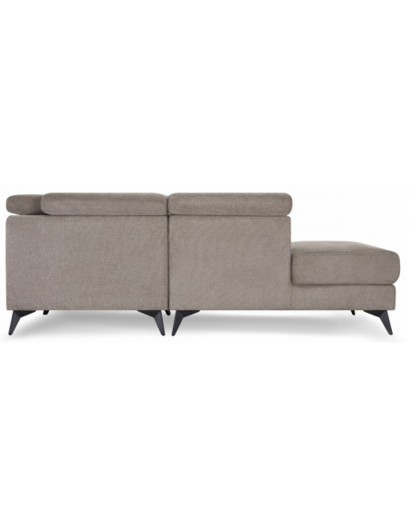 hjørnesofa med chaiselong venstrevendt stof beige