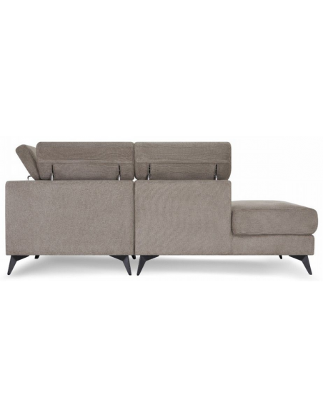 hjørnesofa med chaiselong venstrevendt stof beige