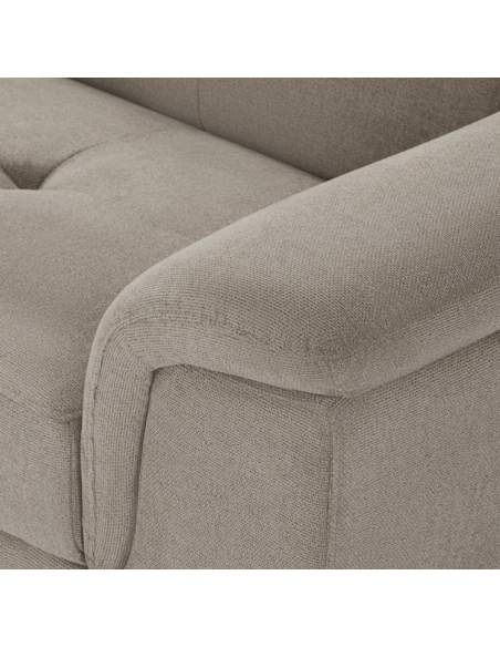 hjørnesofa med chaiselong venstrevendt stof beige