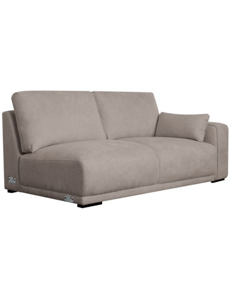 chaiselong sofa venstrevendt stof brun komfortabel