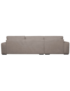 chaiselong sofa venstrevendt stof brun komfortabel 2