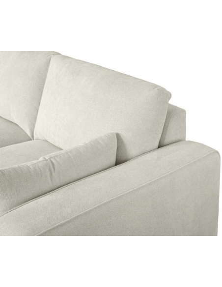 chaiselong sofa venstrevendt stof beige komfortabel