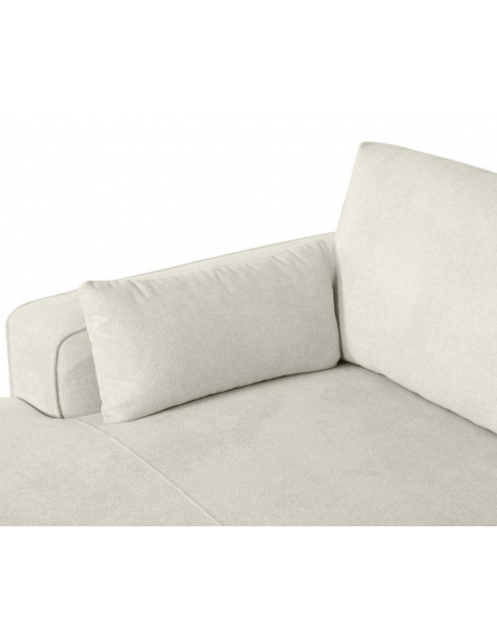 chaiselong sofa venstrevendt stof beige komfortabel