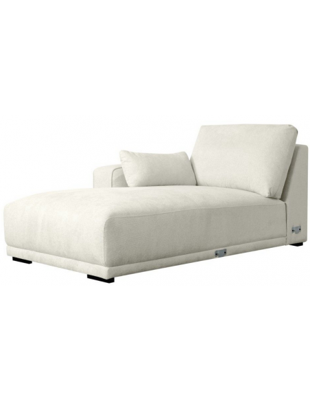 chaiselong sofa venstrevendt stof beige komfortabel