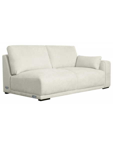 chaiselong sofa venstrevendt stof beige komfortabel