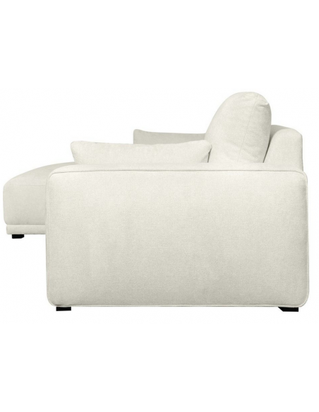 chaiselong sofa venstrevendt stof beige komfortabel