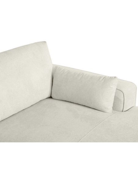 chaiselong sofa højrevendt stof beige komfortabel