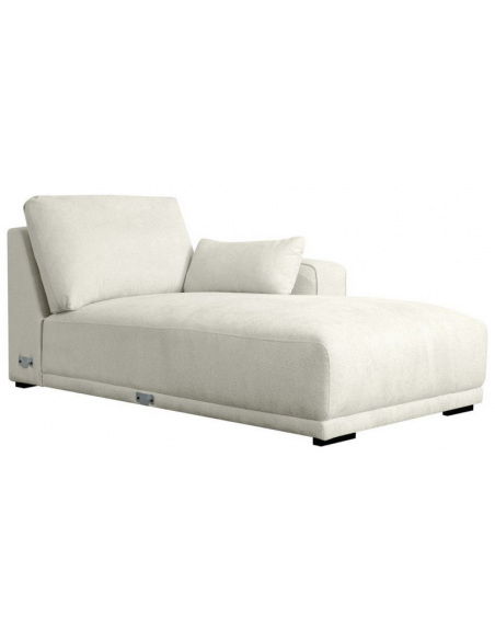 chaiselong sofa højrevendt stof beige komfortabel