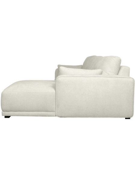 chaiselong sofa højrevendt stof beige komfortabel