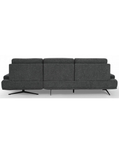 chaiselong sofa højrevendt stof mørkegrå komfortabel 2