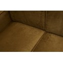 4-personers sofa i velour 372 cm - Honninggul