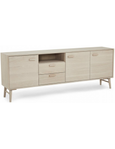 skænk egetræ eg lys hvid olieret 2