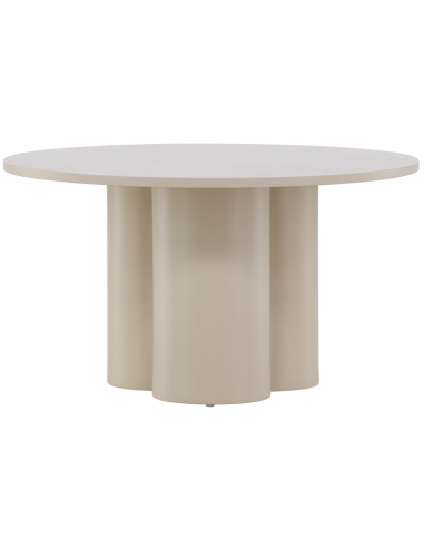 rundt sofabord beige