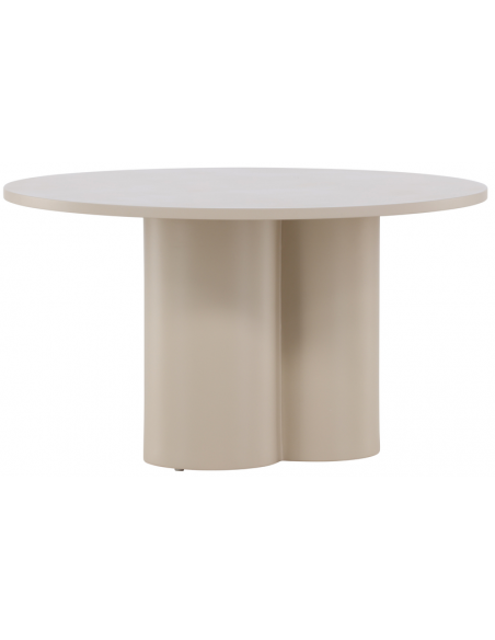 rundt sofabord beige