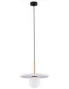 IDOR Loftlampe i marmor og opalglas Ø30 cm 1 x G9 - Hvid marmor/Messing