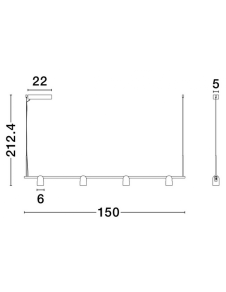 langbordspendel moderne design køkken spisebord