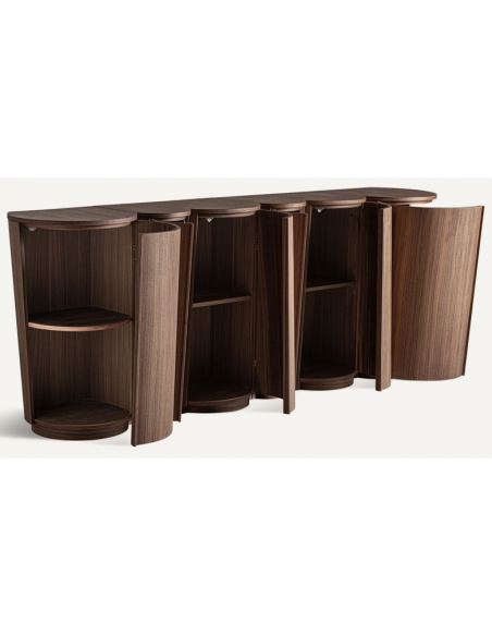 skænk valnød brun træ sideboard moderne design