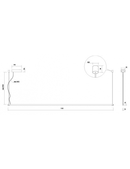 langbordspendel moderne design køkken spisebord