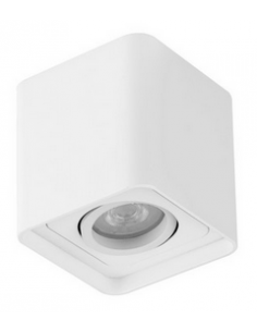 påbygningsspot hvid gu10