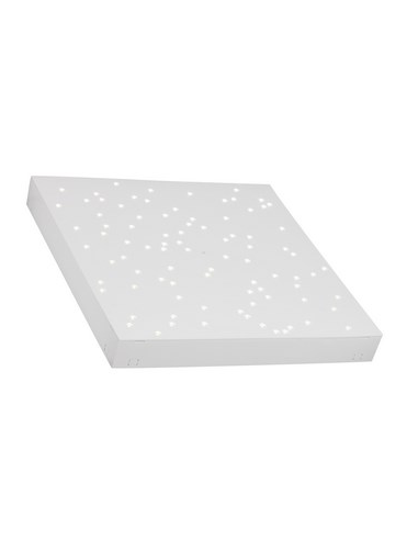 CIELO Stjernehimmel lampe i kunststof 30 x 30 cm 1 x 8W LED - Mat hvid