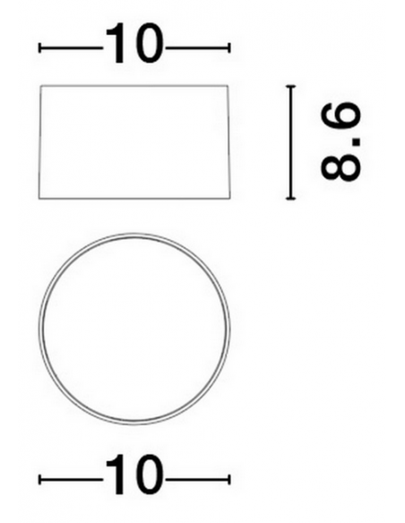 påbygningsspot sort led