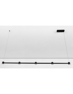 langbordspendel moderne design køkken spisebord led sort 2