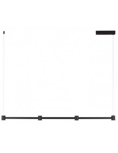 PUIZE Langbordspendel i aluminium B118 cm 24W LED - Mat sort